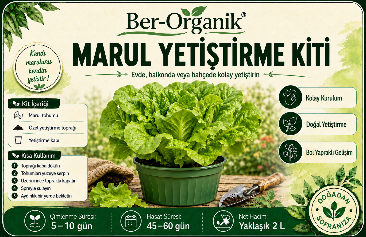 Marul Yetiştirme Kiti