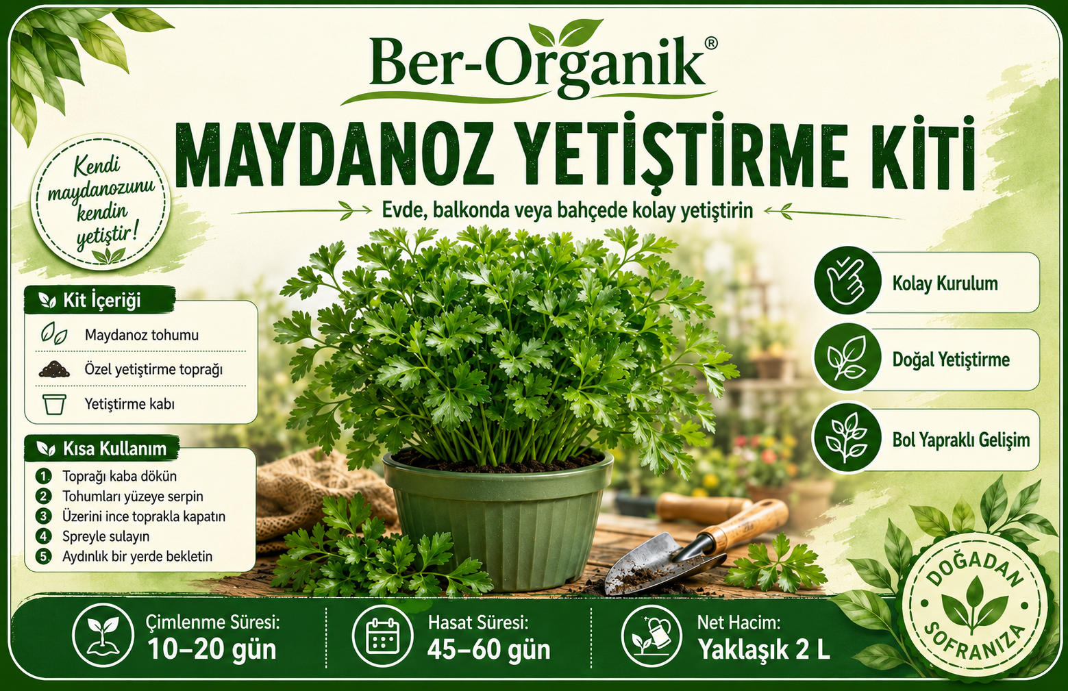 Maydanoz Yetiştirme Kiti