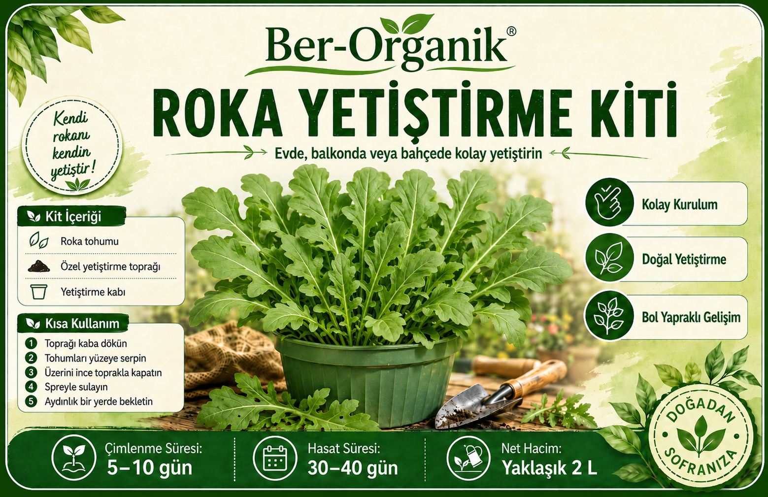 Roka Yetiştirme Kiti